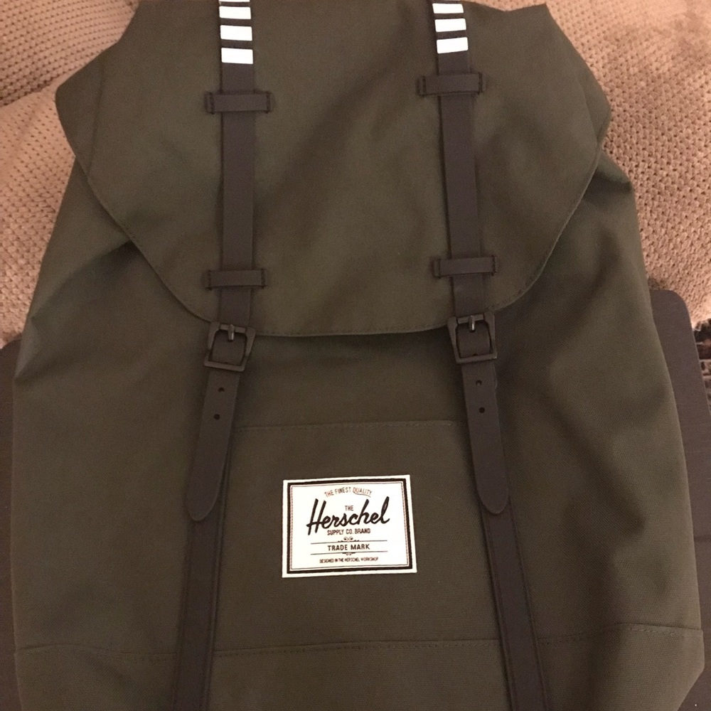 Herschel dark forest green backpack